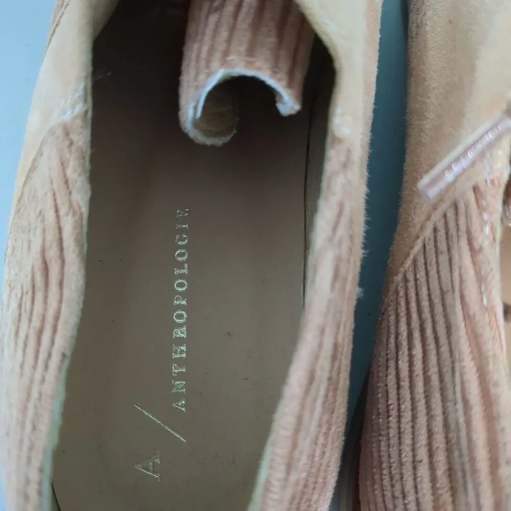 Anthropologie courdory Oxford blush pink loafers 37 us 7 shoes